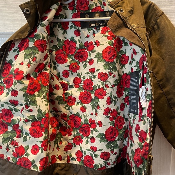Barbour liberty rose waxed jacket (girls) - Picture 5 of 6